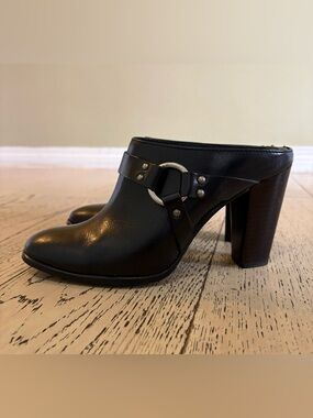 Frye Leather High-Heel Mule